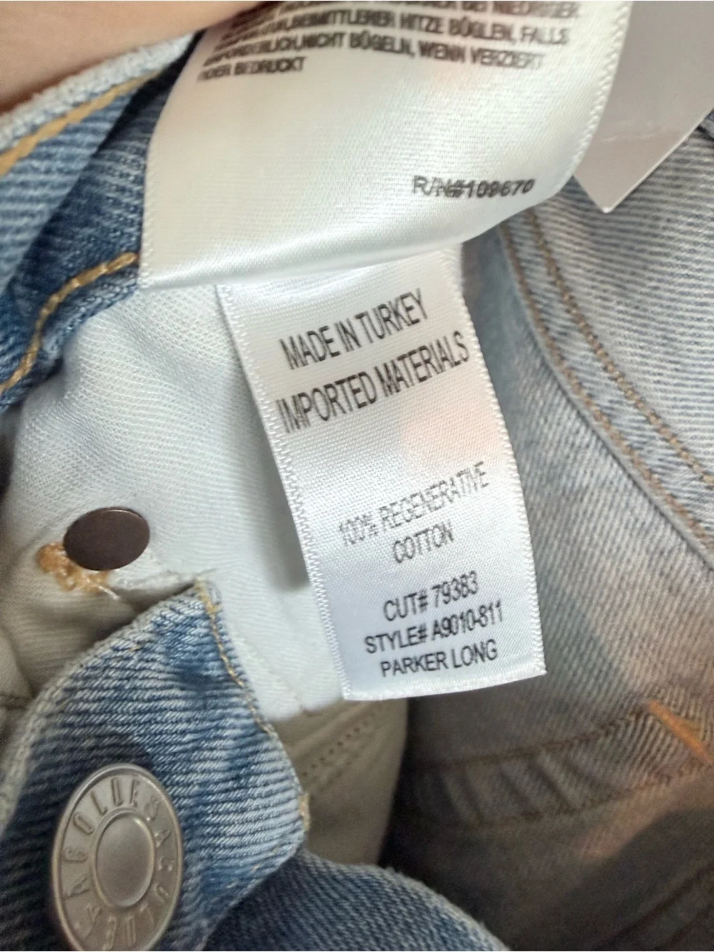 NWT Agolde Parker Long Short in Swapmeet size 31 Retail $158!